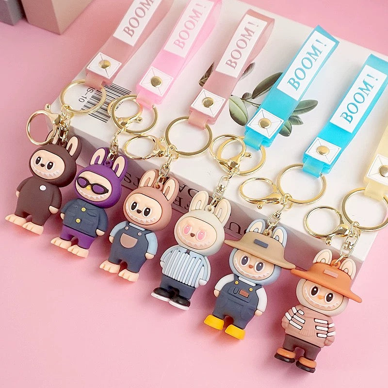 Kawaii Labubu Keychain - Adorable Charm for Keys & Bags