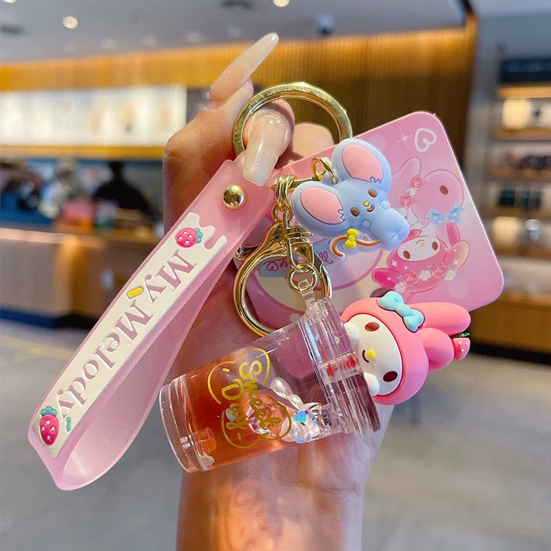 Whimsical Sanrio Magic Beverage Keychain