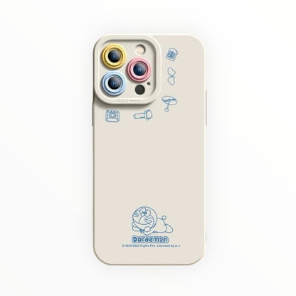 Doraemon Shockproof Liquid Silicone Phone Case