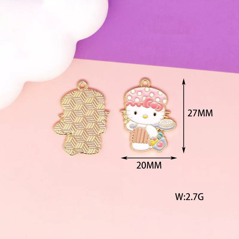 Adorable Kitty Alloy Charms for Jewelry Making