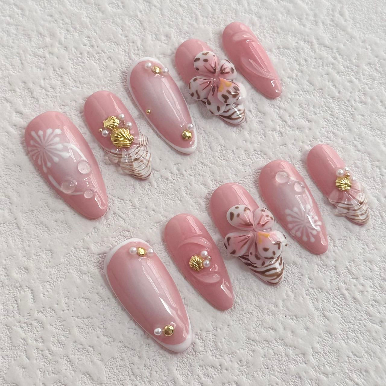 Pink Blossom Press-on Nails