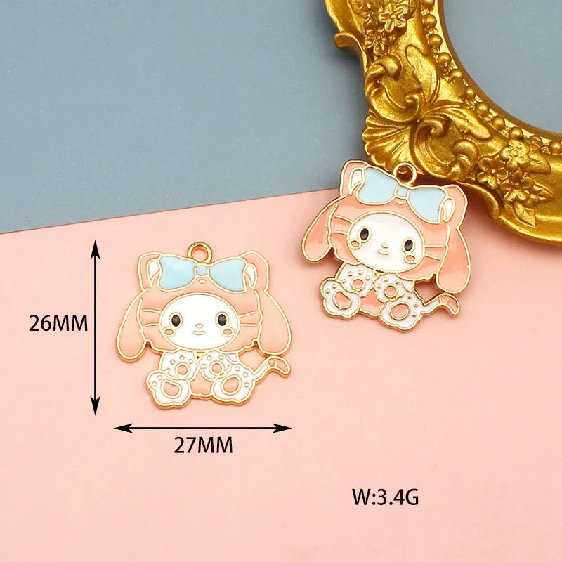 Charms en alliage Sanrio mignons pour la fabrication de bijoux