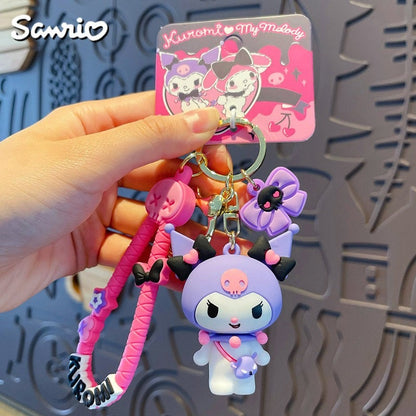 Sweet Sanrio My Melody & Kuromi Keychain