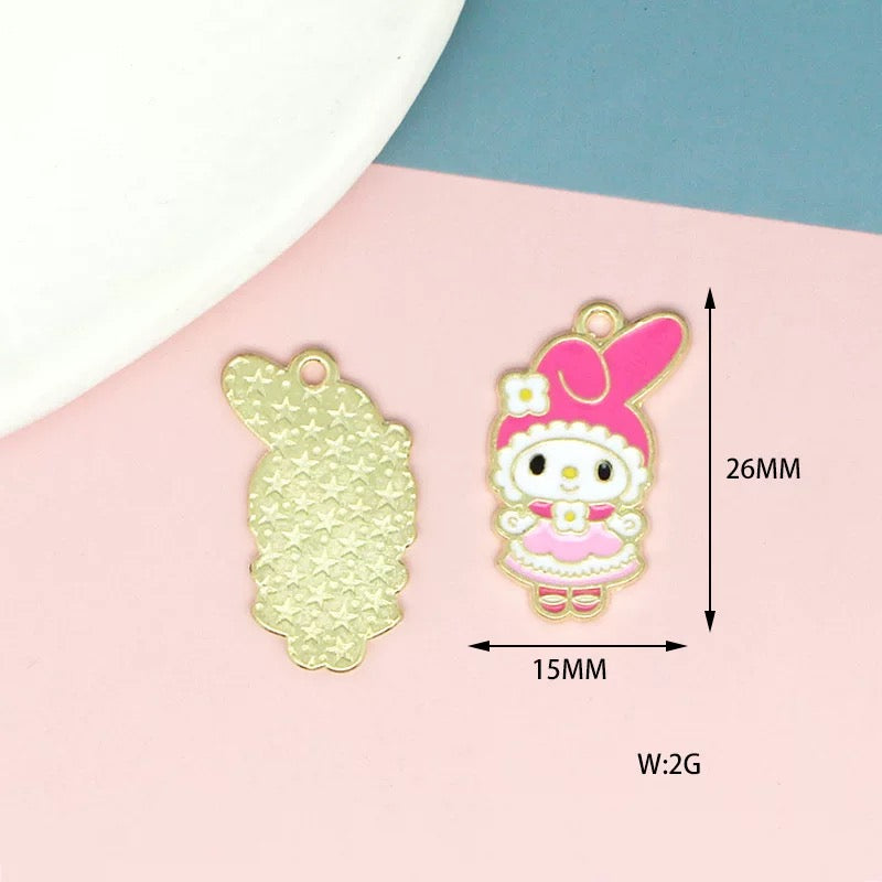 Charms en alliage My Melody pour la fabrication de bijoux