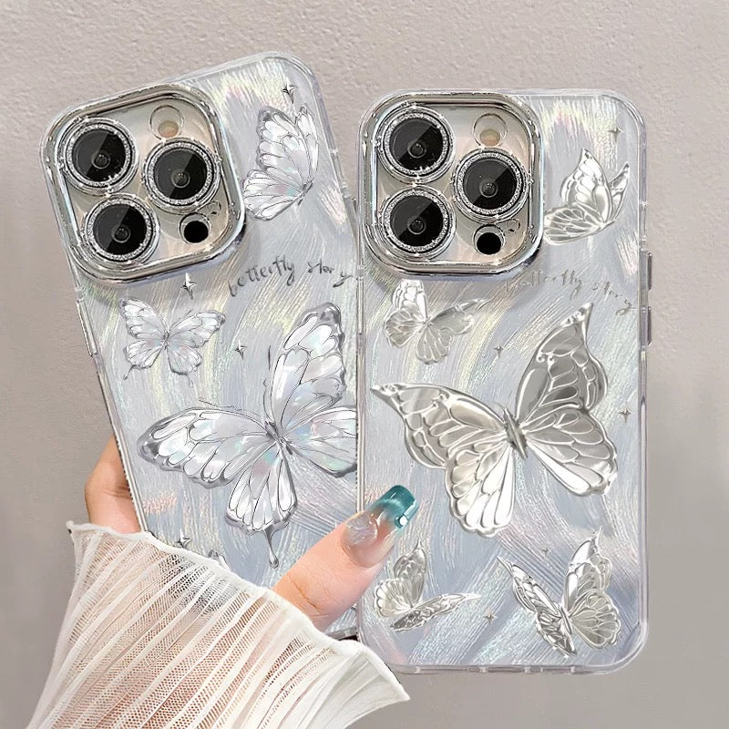 Luxury Shimmering Butterfly Shockproof Phone Case