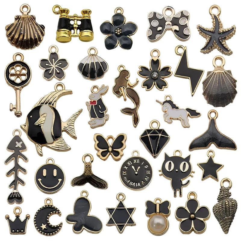 Mixed 31 Pcs DIY Jewelry Making Charms