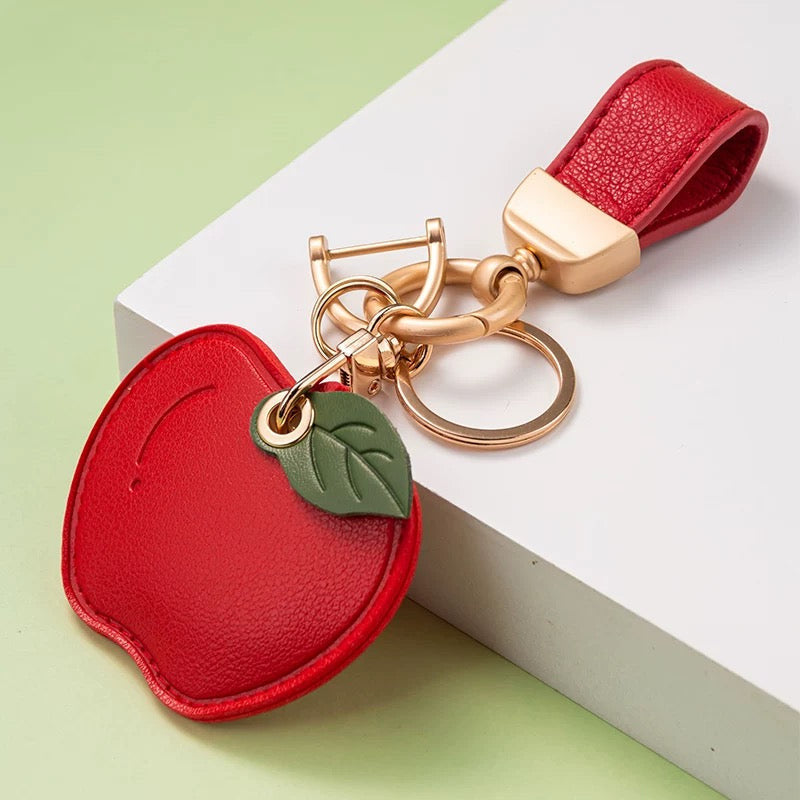 Creative PU Leather Access Card Keychain