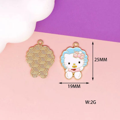 Adorable Kitty Alloy Charms for Jewelry Making