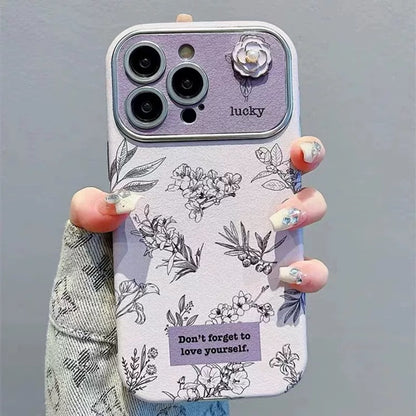 Love Yourself Floral Phone Case