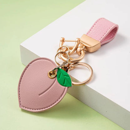 Creative PU Leather Access Card Keychain