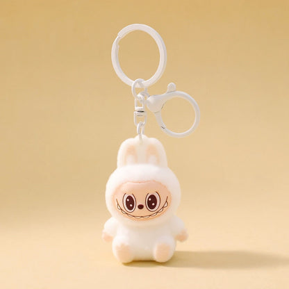 Mini Labubu Keychain - 3D Cartoon Doll for Bags, Cars & Gifts