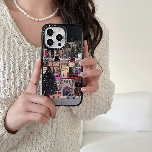 Funda para teléfono con diseño de noches de invierno