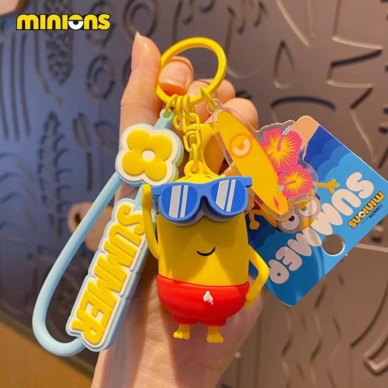 Cute Minion Keychain – Fun Cartoon Accessory, Backpack Charm & Gift