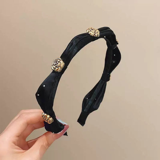 Luxury Camellia Flower Retro Headband