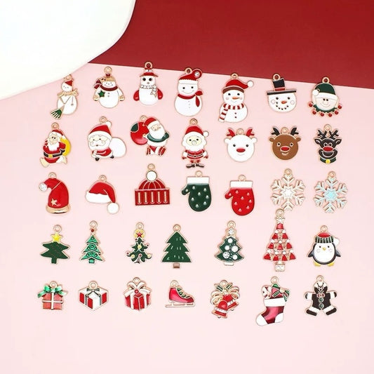 Festival Christmas Charms for Jewelry Making