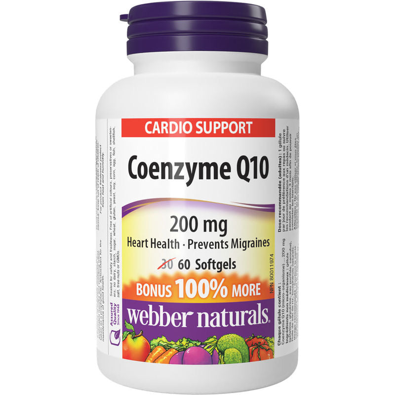 Webber Coenzyme Q10 200 Mg, 60 Softgels