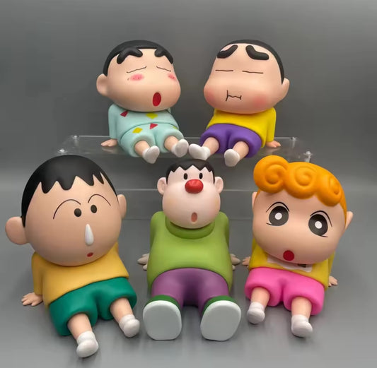 Soporte para teléfono con crayones de Shin Chan