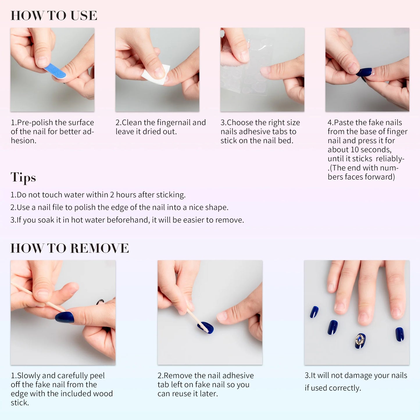 Icy Elegance Press-on Nails