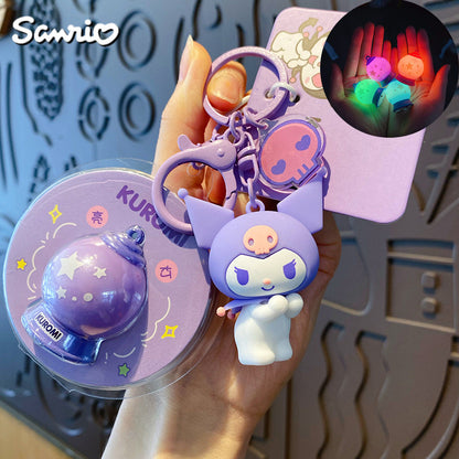 Llavero de Sanrio con el planeta brillante: bonito colgante y dije para bolso con dibujos animados