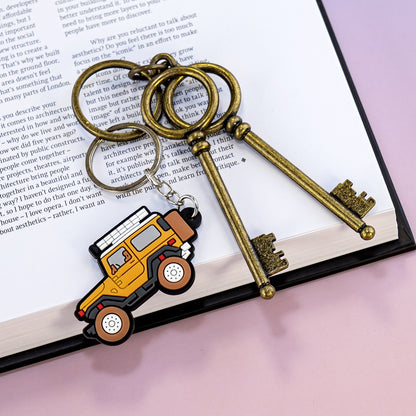 Vibrant Vehicle Keychain – Fun & Durable for Car Lovers