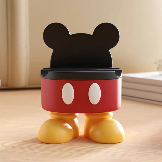 Taburete pequeño con soporte para teléfono de Mickey