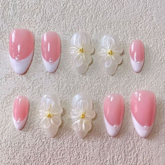 Ongles à coller Perfection Rose