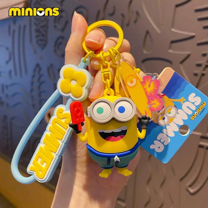 Cute Minion Keychain – Fun Cartoon Accessory, Backpack Charm & Gift