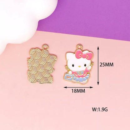 Adorable Kitty Alloy Charms for Jewelry Making