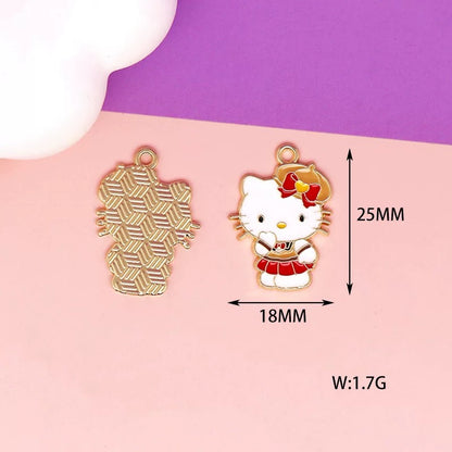 Adorable Kitty Alloy Charms for Jewelry Making