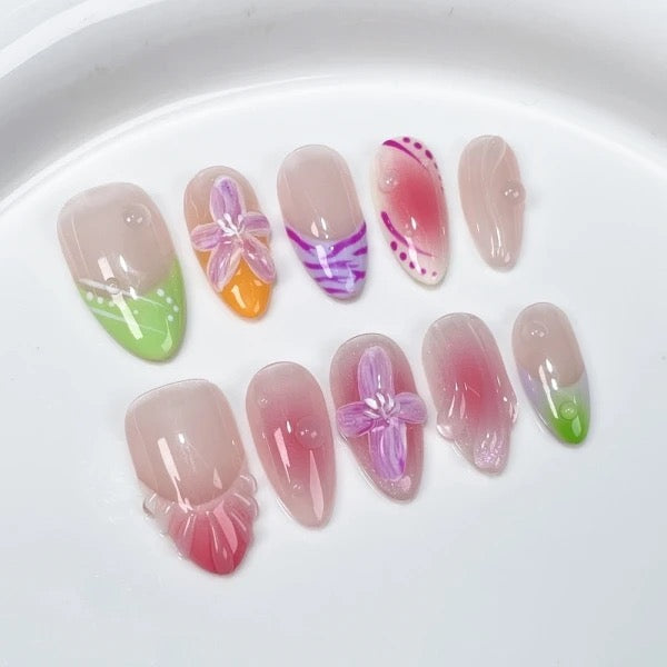 Spring Floral Whispers Press-on Nails