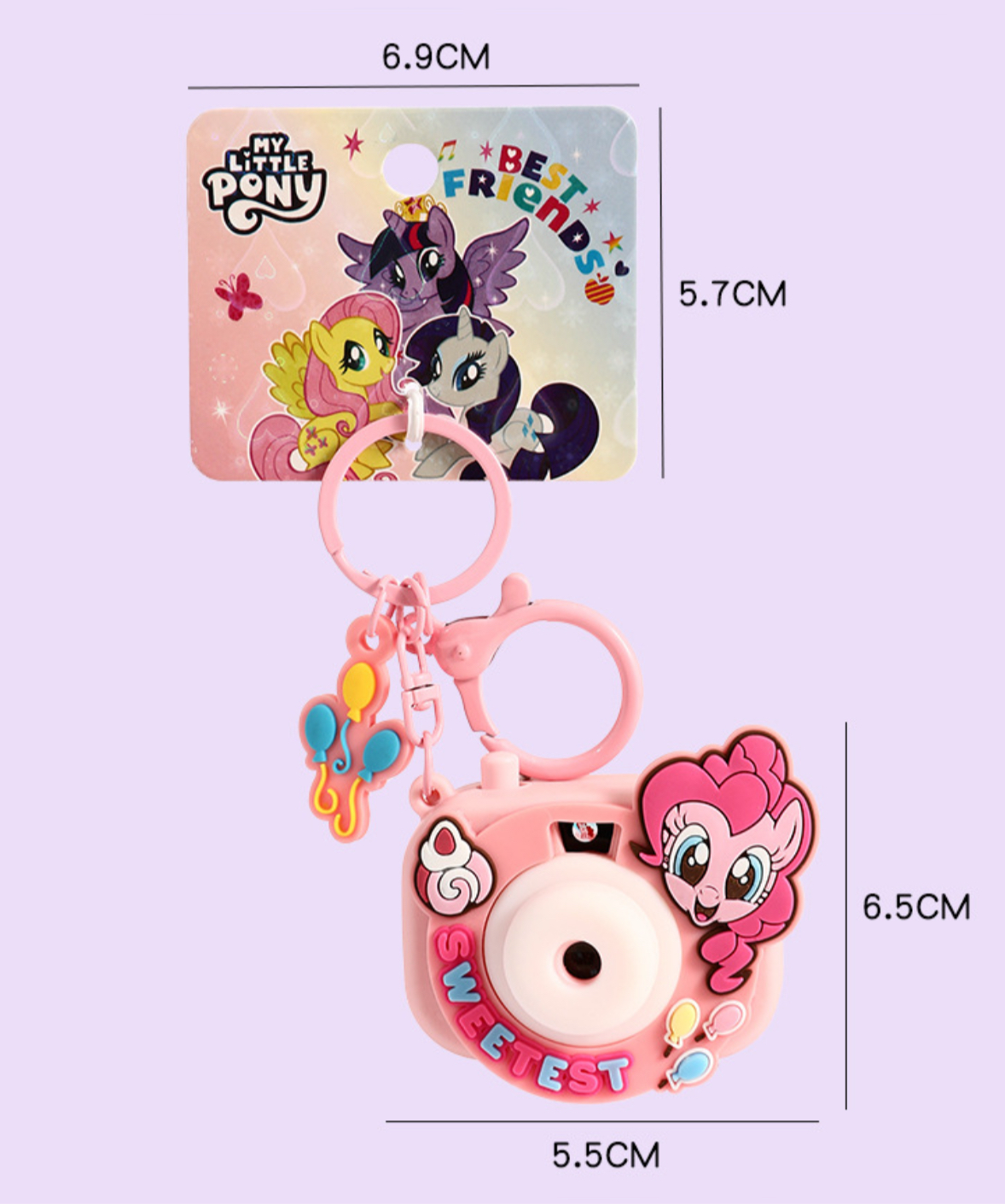 My Little Pony Projector Camera Keychain - The Perfect Gift with Cute and Practical Design