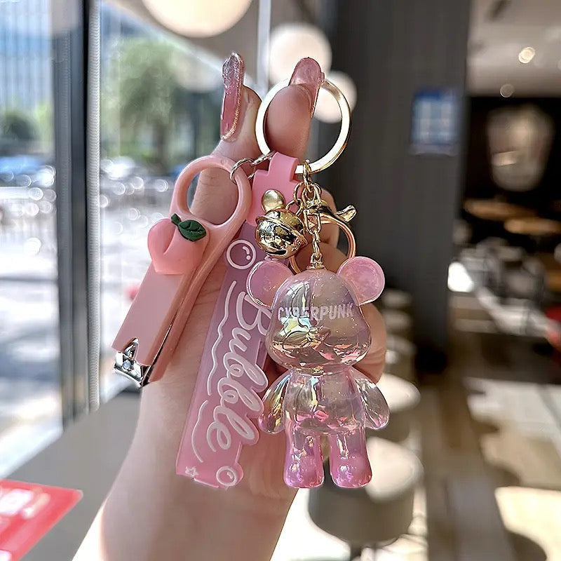 Colorful Little Bear Keychain