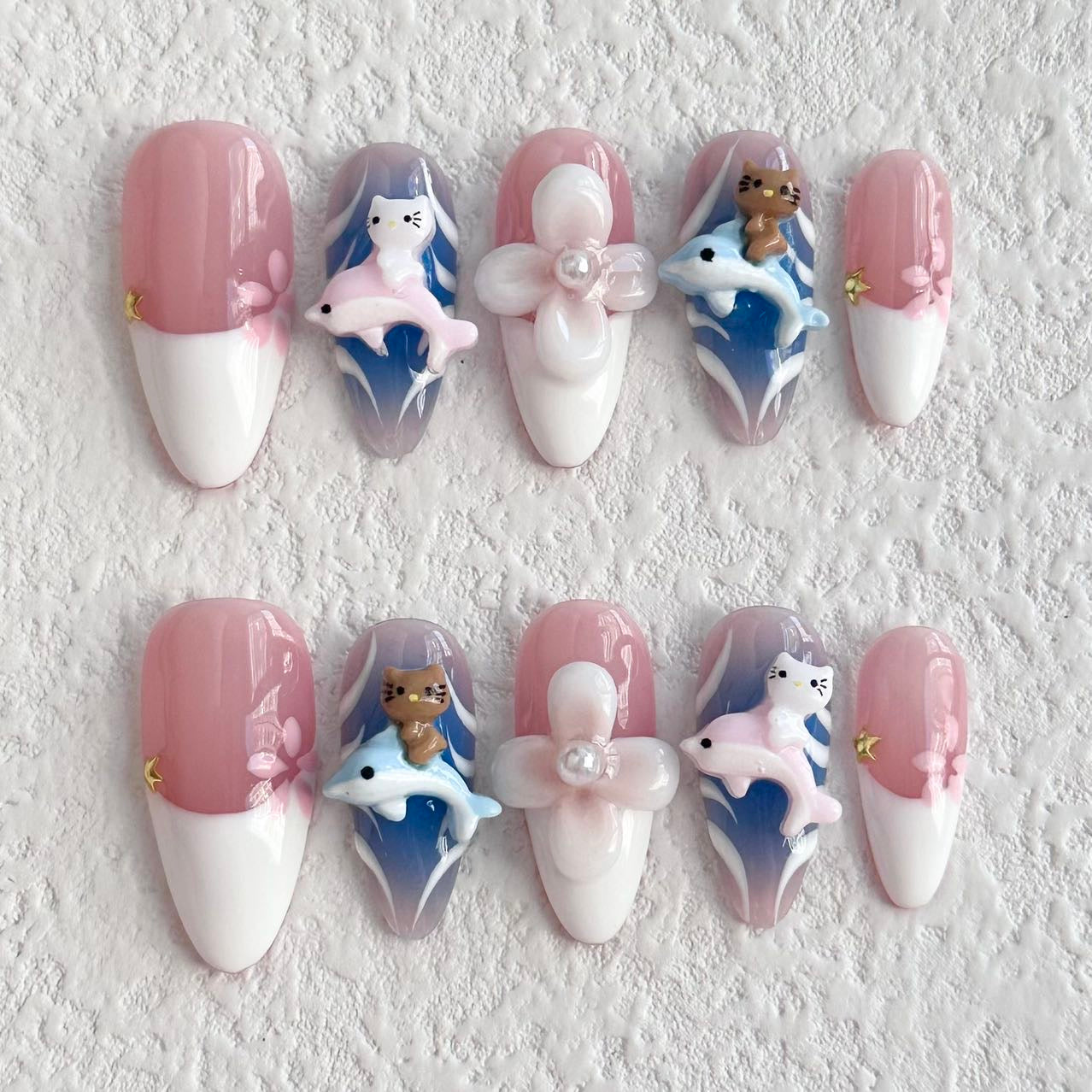 Kitty Cat Cruise Press-on Nail