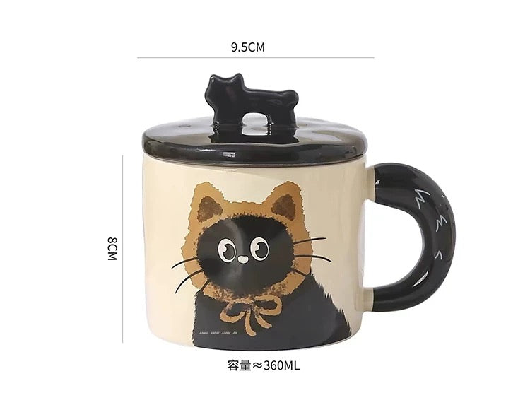 Adorable Cat Ceramic Mug