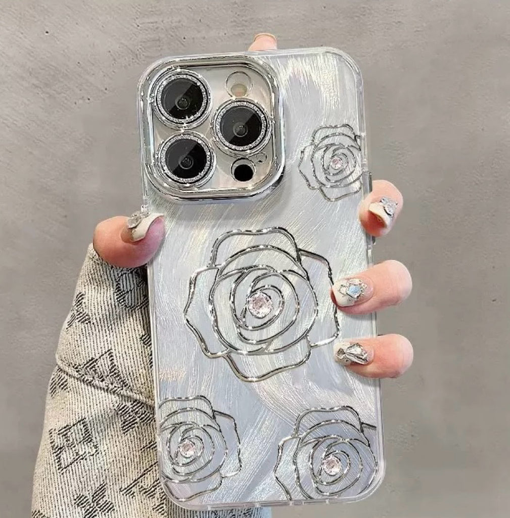 Luxury Camellia Shockproof Phone Case