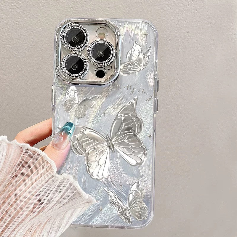 Luxury Shimmering Butterfly Shockproof Phone Case