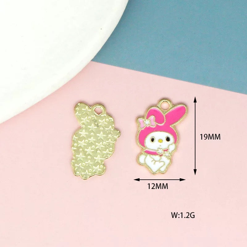 Charms en alliage My Melody pour la fabrication de bijoux