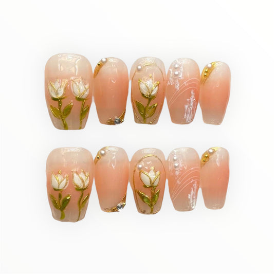 Tulip Garden Press-on Nails