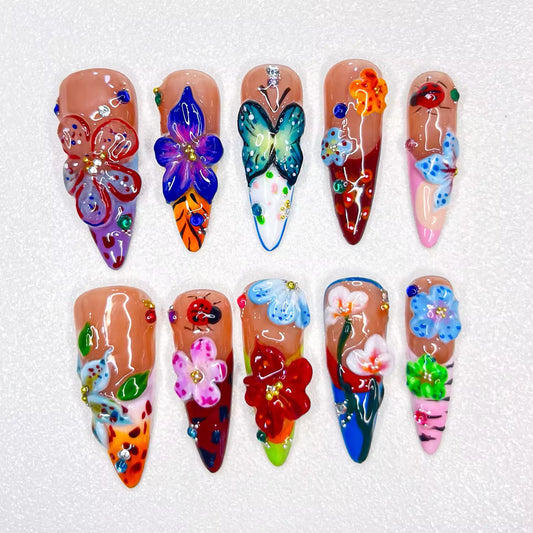 Fairy Garden Press-on Nails