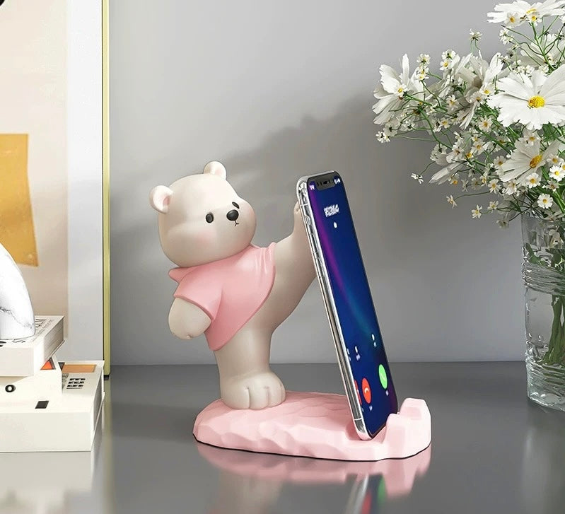 Adorable Polar Bear Phone Holder