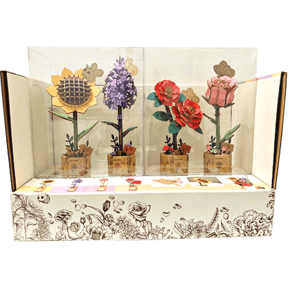 3D Wooden Flower Bouquet Puzzle – DIY Home Decor Gift