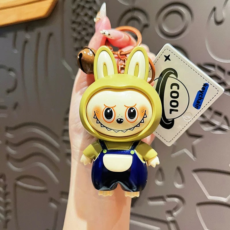 Adorable Labubu Keychain - Playful Vinyl Bag Charm for Collectors