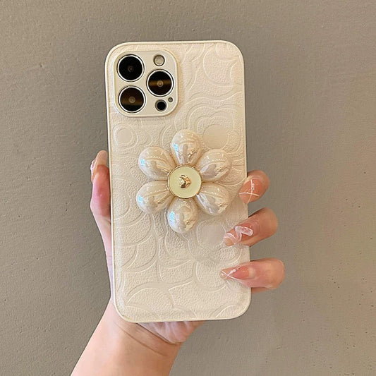 Funda para teléfono con diseño de camelia