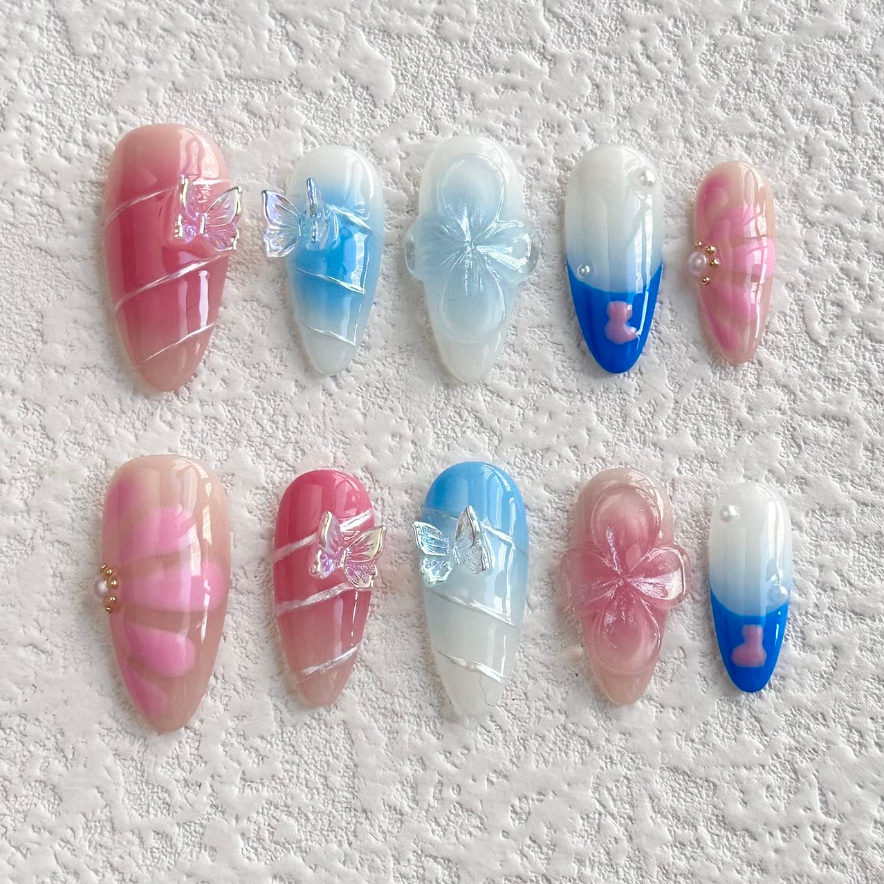 Sweet Butterfly Kisses Press-on Nails