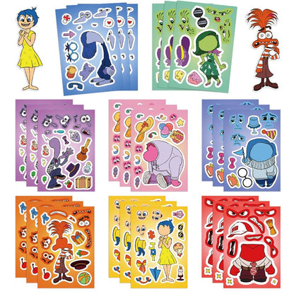 Inside Out 2 DIY Puzzle Stickers - 24 Sheets