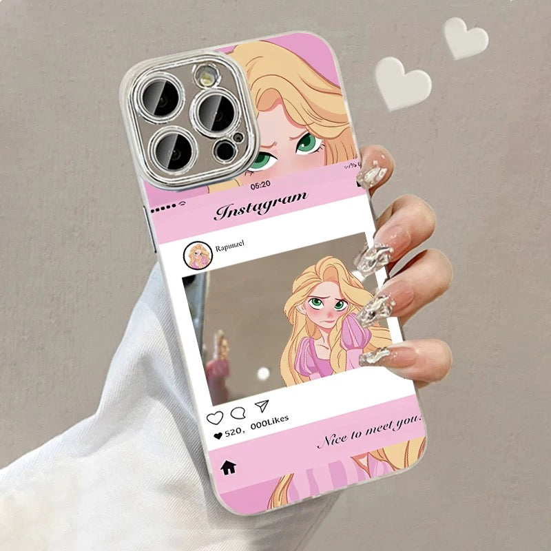 INS-Design Cartoon Character Mirror Phone Case