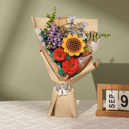 3D Wooden Flower Bouquet Puzzle – DIY Home Decor Gift