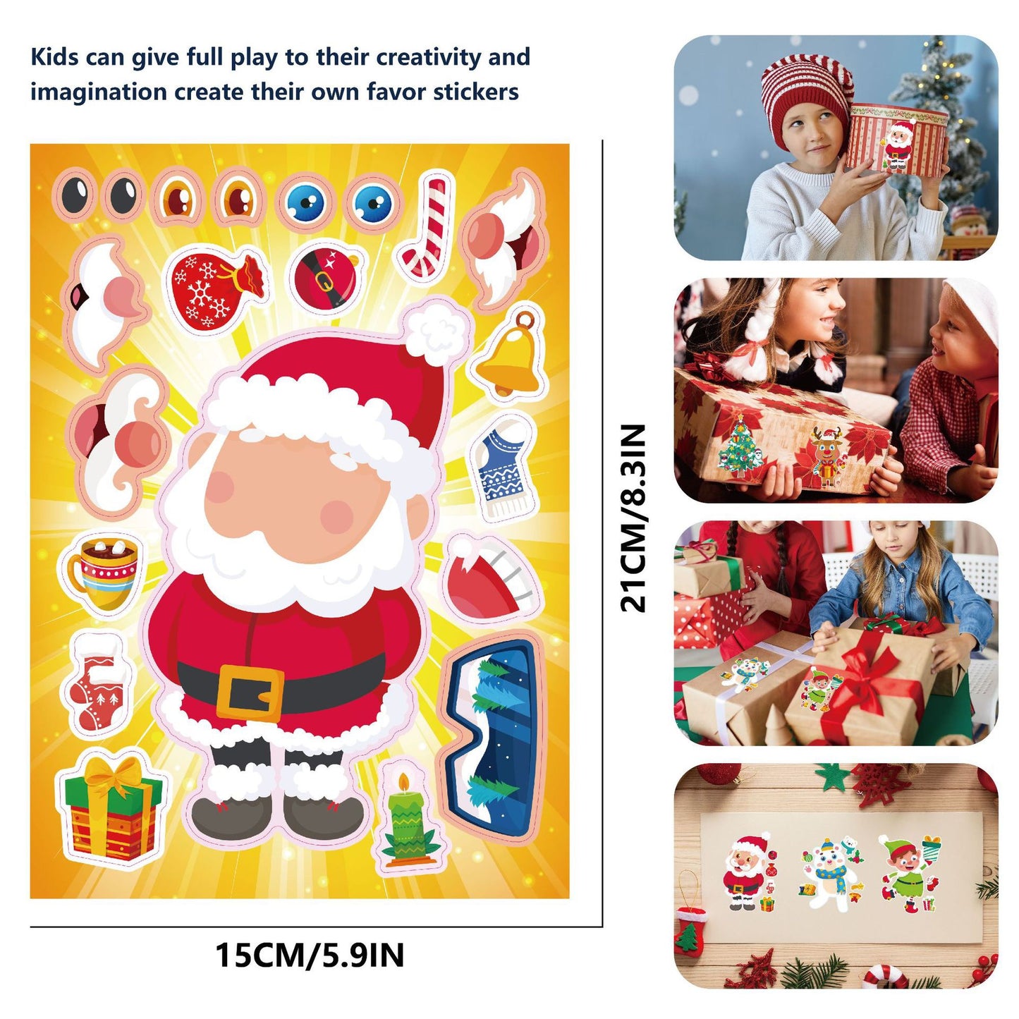 Festive Fun Christmas DIY Stickers - 30 Sheets