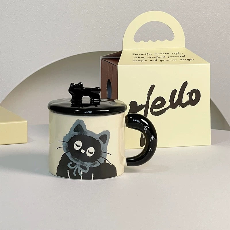 Adorable Cat Ceramic Mug