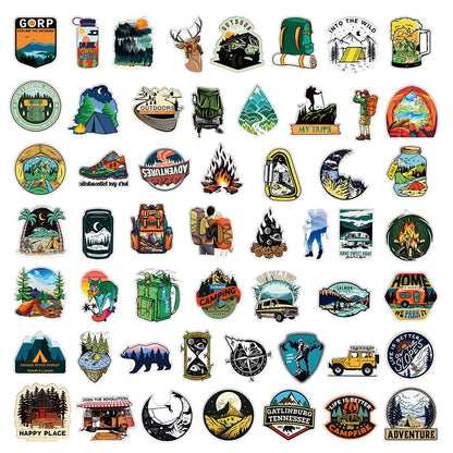 Outdoor Camping Graffiti Stickers - 50Pcs